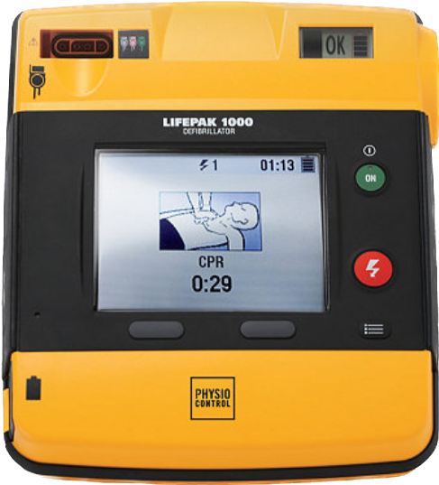Physio-Control LIFEPAK 1000 Defibrillator AED in CPR Cycle