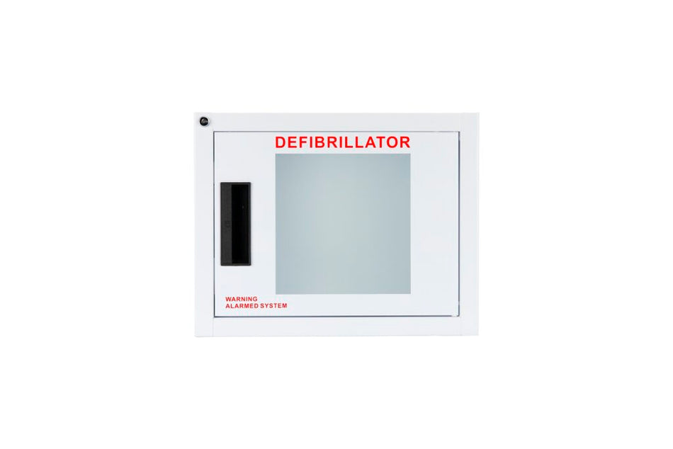 Standard AED Wall Cabinet with Alarm Front View