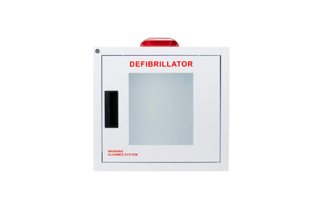 Standard AED Wall Cabinet with Alarm and Strobe Front