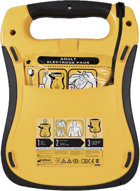 Defibtech Lifeline Automated External Defibrillator AED Back 