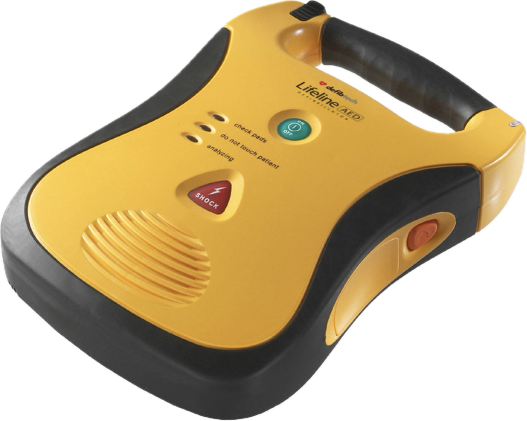 Defibtech Lifeline Automated External Defibrillator AED Front/Side