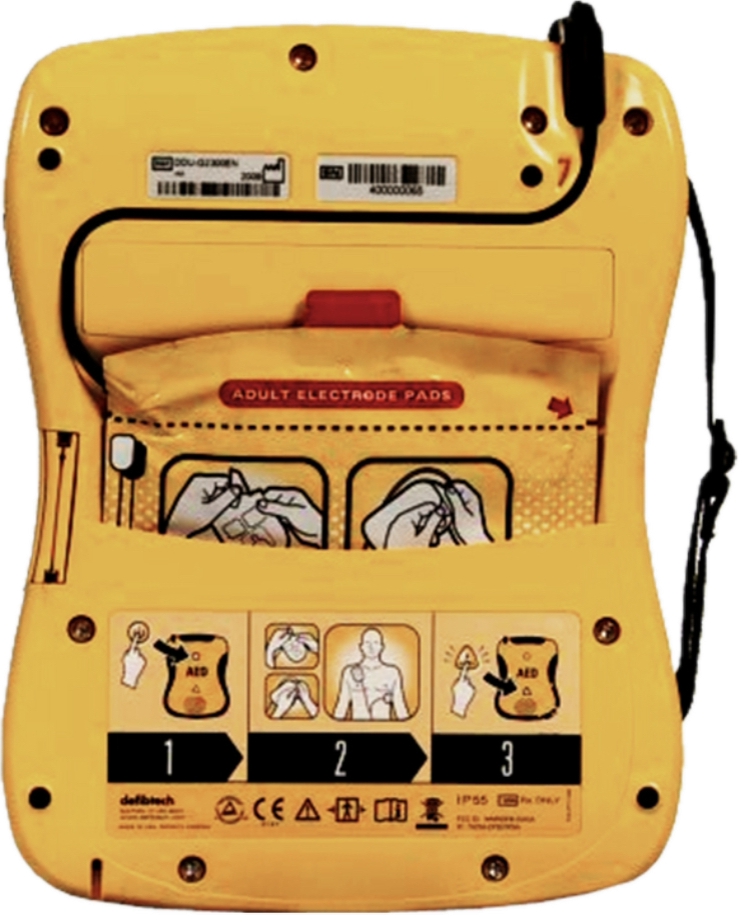 Defibtech Lifeline VIEW Semi-Automatic AED - Back View