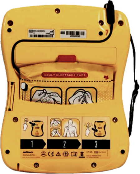 Defibtech Lifeline VIEW Semi-Automatic AED - Back View