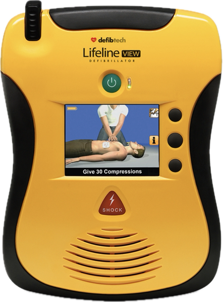 Defibtech Lifeline VIEW Semi-Automatic AED - Front View