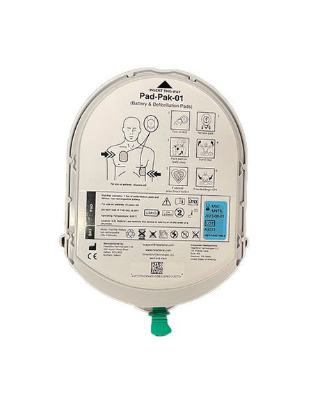 HeartSine Samaritan AED Adult Pad-Pak Electrodes and Battery