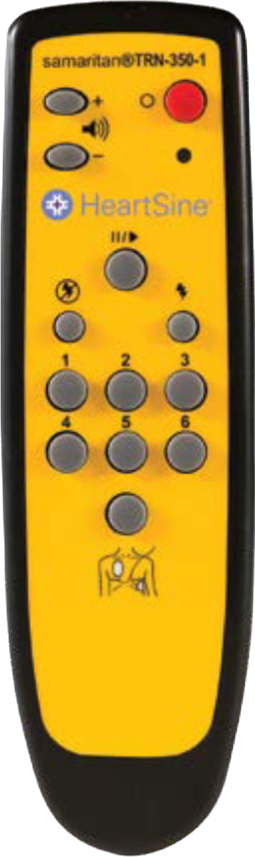 HeartSine Samaritan PAD 350P Semi-Automatic  Automated External Defibrillator AED Trainer Remote Control