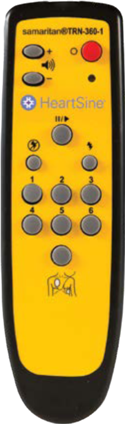HeartSine Samaritan PAD 360P Fully-Automatic  Automated External Defibrillator AED Trainer Remote Control