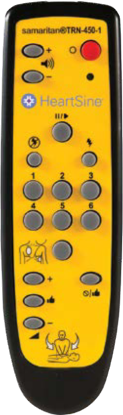 HeartSine Samaritan PAD 450P Fully-Automatic  Automated External Defibrillator AED Trainer Remote Control