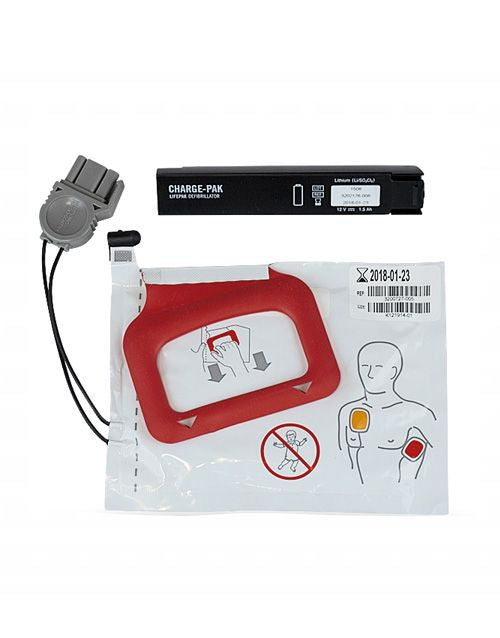 Physio-Control LIFEPAK CR Plus AED Charge-Pak including 1 Set of electrodes AED Pads and 1 AED battery charger 
