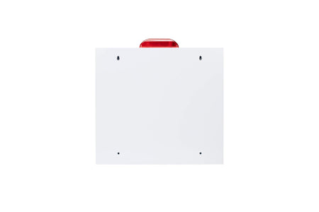 Standard AED Wall Cabinet with Alarm and Strobe Back View 