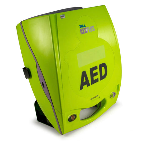 ZOLL AED Plus Mounting Bracket holding the AED Plus Defibrillator 