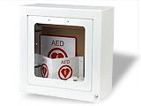 ZOLL AED Plus Standard Wall Cabinet 7-inch with AED wall signs 