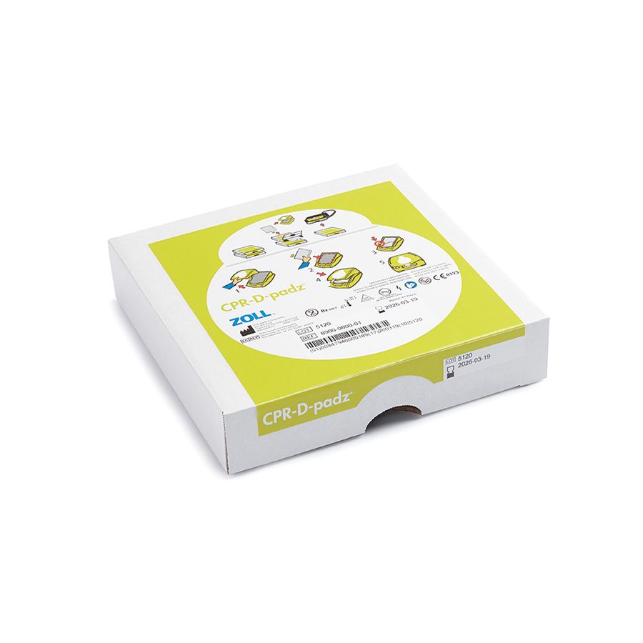 ZOLL CPR-D-Padz One-Piece Electrode Pads With Real CPR Help for Defibrillator or AED in box  